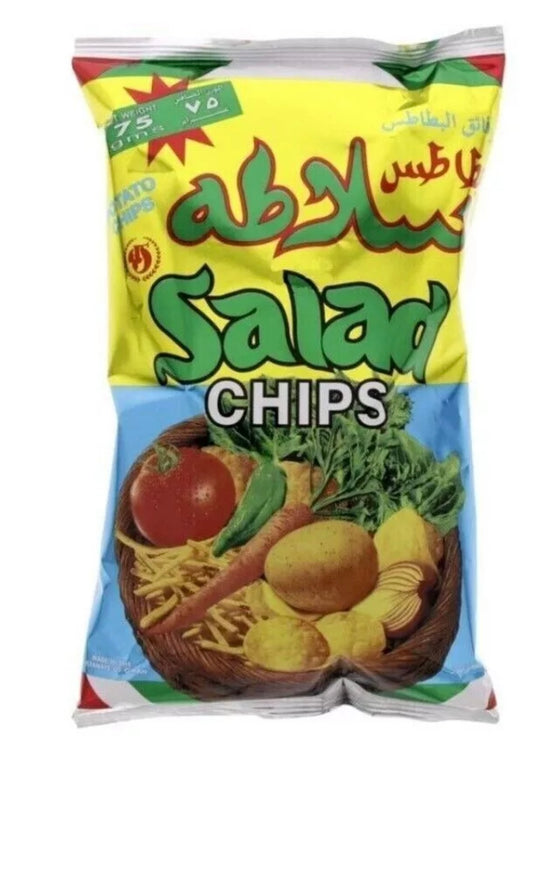 12 Pack X Salad Chips Oman Hot and Sour flavor Potato Chips (15g)